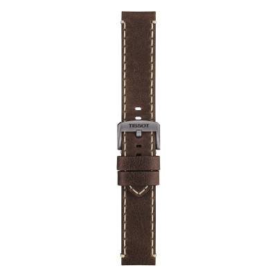 Bracelet de montre Officiel Tissot Cuir marron 22 mm T600041404 - Tissot