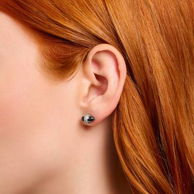 Boucles d'oreilles Cosmic Amulets en Argent 925 & Onyx Noir - H2281-641-11 - Thomas Sabo