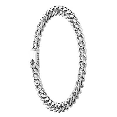 925 Sterling Silver Cuban Curb Chain Bracelet, Length 19 cm to 21 cm - EXB660-B - Zancan