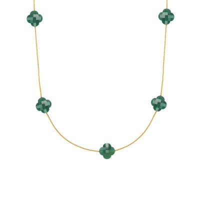 Collier Sautoir Vintage Très Long 165 Cm En Bakélite Vert Et Marron - Occasion - Pièce Unique #J2
