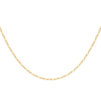 375/1000 Yellow Gold Forzatina Chain, 41 cm Length, 1.80 mm Width - Manillon