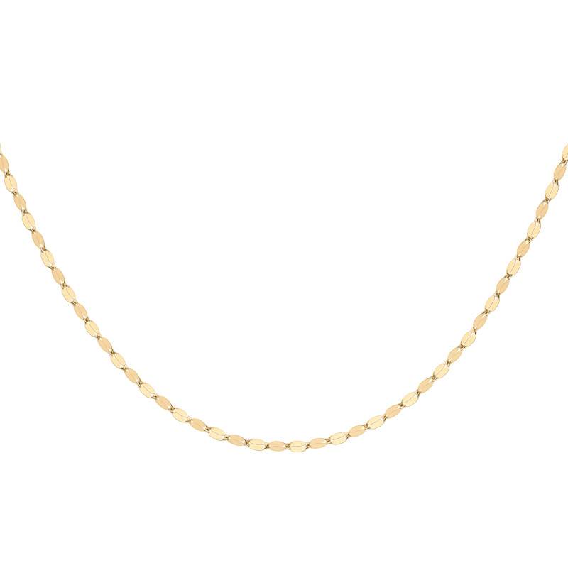 Catenina Oro Giallo EDELIND Modello Forzatina 2mm - 14kt (585) - Made In Germany - Lunghezza 90cm
