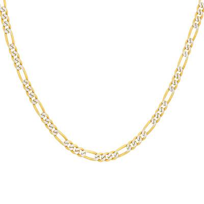 375/1000 Two-Tone Gold Figaro Chain 41 cm, 2.90 mm - Manillon - Manillon