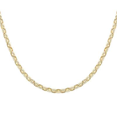 Chaîne Maille Marine Creuse en Or Jaune 375, Longueur 51 cm, Largeur 5,30 mm - Manillon