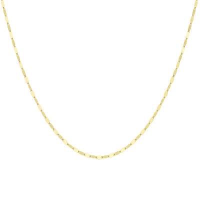 Chaîne Forzatina en Or Jaune 375, Longueur 46 cm, Largeur 2,30 mm - Manillon
