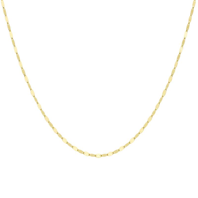 375/1000 Yellow Gold Forzatina Chain, 46 cm Length, 2.30 mm Width - Manillon