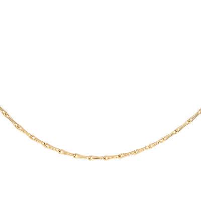 375/1000 Yellow Gold Wheat Chain 41 cm, 0.50 mm - Manillon - Manillon