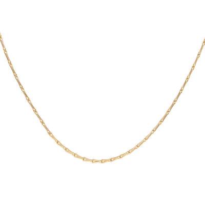 Chaîne Maille Blé en Or Jaune 375, Longueur 41 cm, Largeur 0,50 mm - Manillon