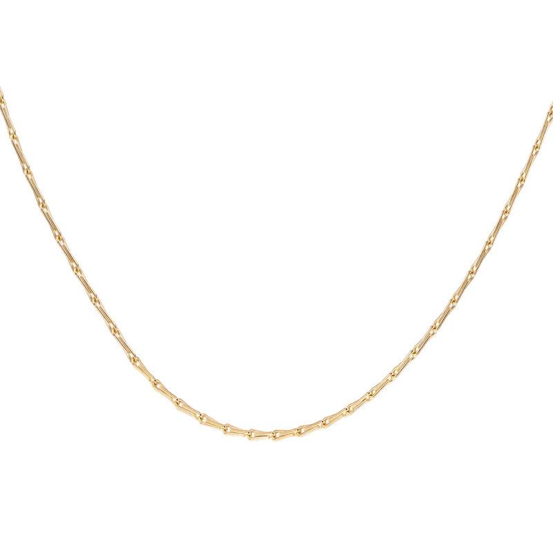 375/1000 Yellow Gold Wheat Chain 41 cm, 0.50 mm - Manillon - Manillon
