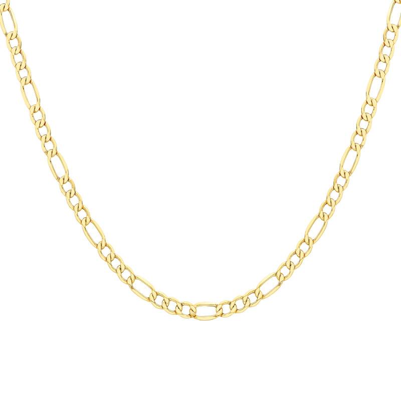 375 Yellow Gold Figaro Chain 1-3, Length 46 cm, Width 5.60 mm - Manillon