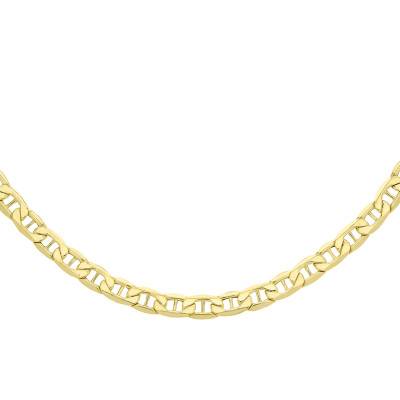 375/1000 Yellow Gold Mariner Chain, 46 cm Length, 4.80 mm Width - Manillon