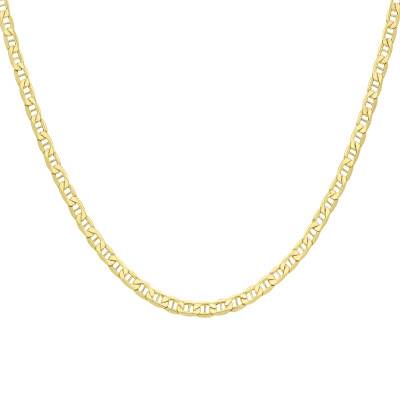 375/1000 Yellow Gold Mariner Chain, 46 cm Length, 4.80 mm Width - Manillon