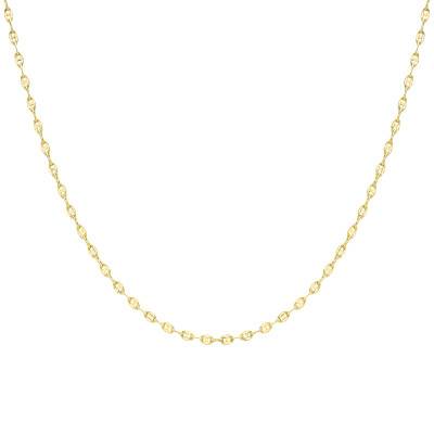 375/1000 Yellow Gold Mariner Chain, Length 46 cm, Width 2.60 mm - Manillon