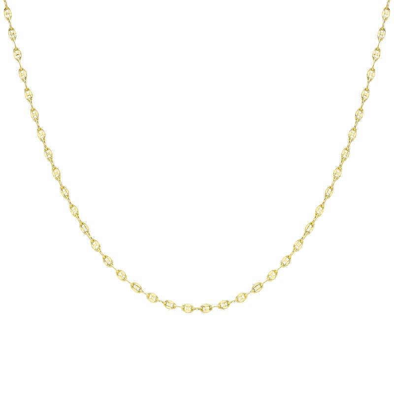 375/1000 Yellow Gold Mariner Chain, Length 46 cm, Width 2.60 mm - Manillon