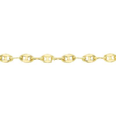 Chaîne Maille Marine en Or Jaune 375, Longueur 46 cm, Largeur 2,60 mm - Manillon