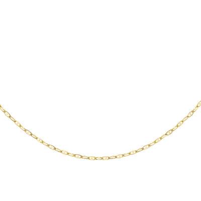 375/1000 Yellow Gold Mariner Chain, Length 46 cm, Width 0,90 mm - Manillon