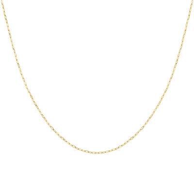 Chaîne Maille Marine Plate en Or Jaune 375, Longueur 46 cm, Largeur 0,90 mm - Manillon