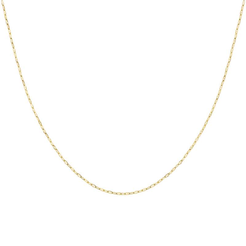 375/1000 Yellow Gold Mariner Chain, Length 46 cm, Width 0,90 mm - Manillon