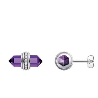 Boucles d'oreilles Cosmic Amulets en Argent 925 & Zircones Bicolores - H2281-643-13 - Thomas Sabo