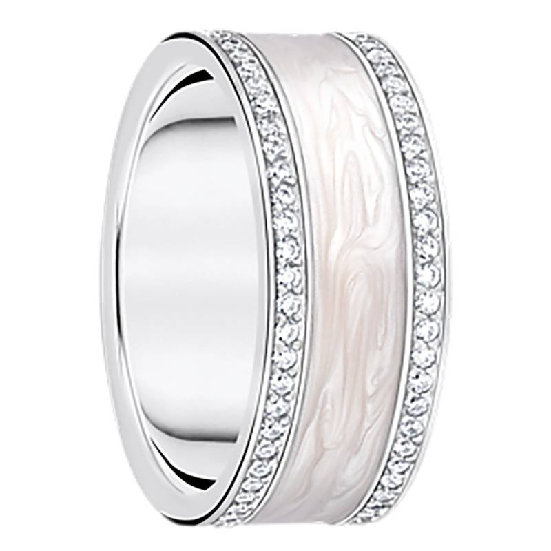 Cosmic Amulets Ribbon Ring in 925 Silver & White Cubic Zirconia - TR2446-041-14 - Thomas Sabo