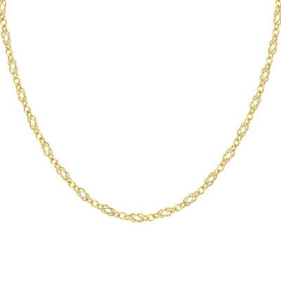 375/1000 Yellow Gold Celtic Chain, Length 46 cm, Width 4 mm - Manillon