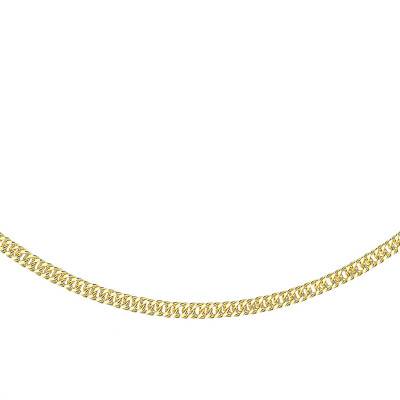 Chaîne Triple Maillons Or Jaune 375, Longueur 40 cm, Largeur 2,50 mm - Emanessence