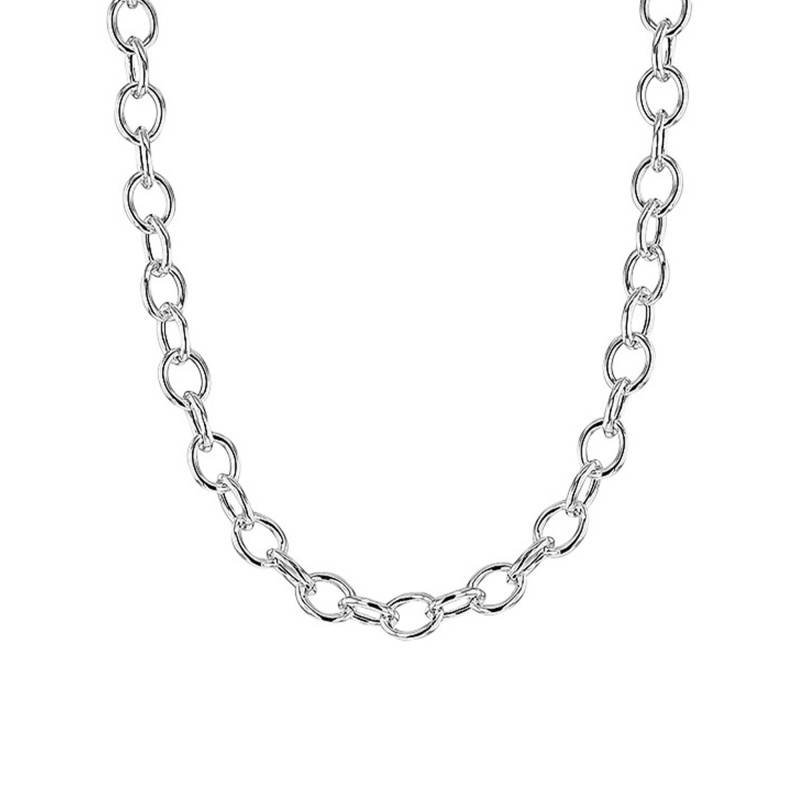 925/1000 Silver Holl Chain, Length 45 cm, Width 6 mm - Emanessence