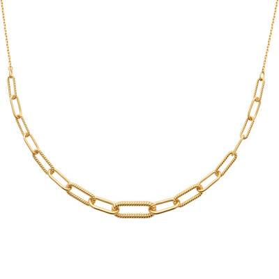 Marinette Gold-Plated Chain Necklace, Length 45 cm - Ana & Cha