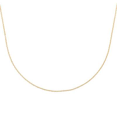Appoline Gold-Plated Cable Chain Necklace, 45 cm Length - Ana & Cha