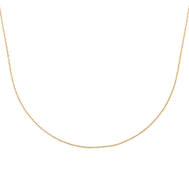 Appoline Gold-Plated Cable Chain Necklace, 45 cm Length - Ana & Cha