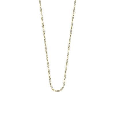 Lotus Silver Gold-Plated 925 Sterling Silver Figaro Chain, 42 cm to 45 cm - LP3287-1/2 - Lotus