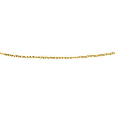 Chaîne Maille Spiga 25 en Or Jaune 375, Longueur 41 cm, Largeur 0,70 mm - Emanessence