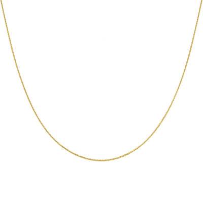 375/1000 Yellow Gold Spiga 25 Chain, Length 41 cm, Width 0.70 mm - Emanessence