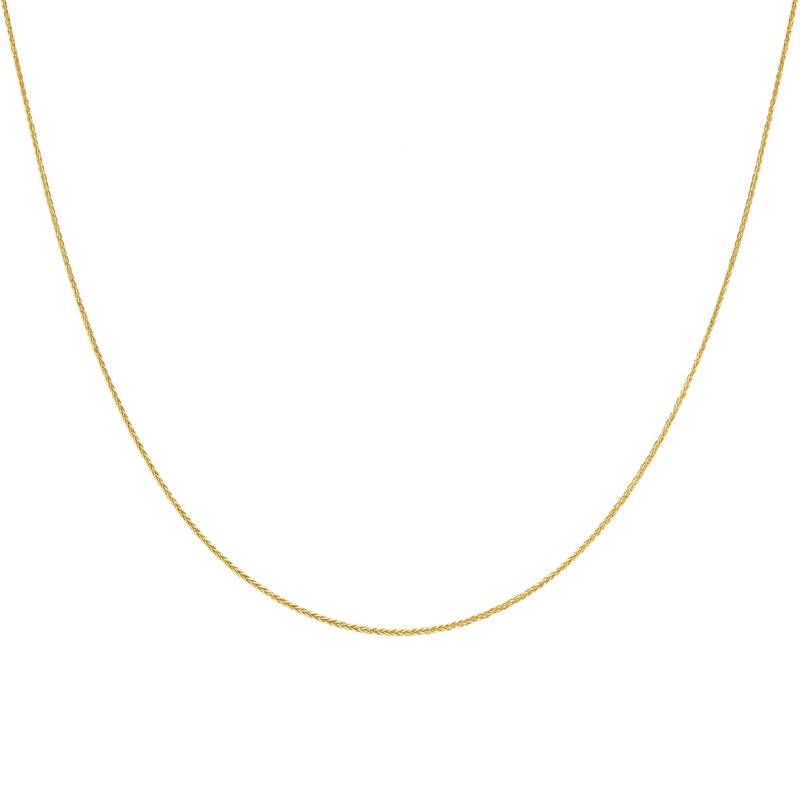 375/1000 Yellow Gold Spiga 25 Chain, Length 41 cm, Width 0.70 mm - Emanessence