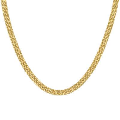 Collier Bismarck en Or Jaune 375, Longueur 46 cm - Emanessence