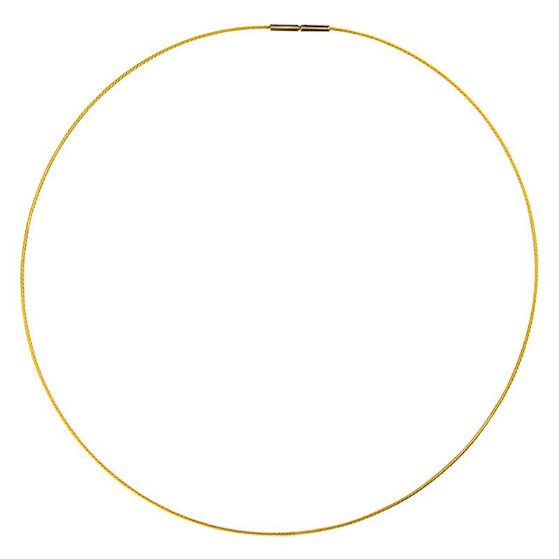 750/1000 Yellow Gold Héline Cable Necklace, Length 45 cm - Buelling