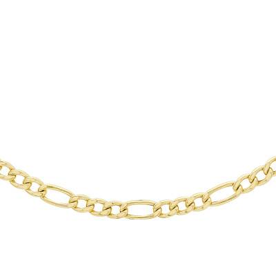 375/1000 Yellow Gold Figaro Chain, Length 51 cm, Width 2,90 mm - Manillon