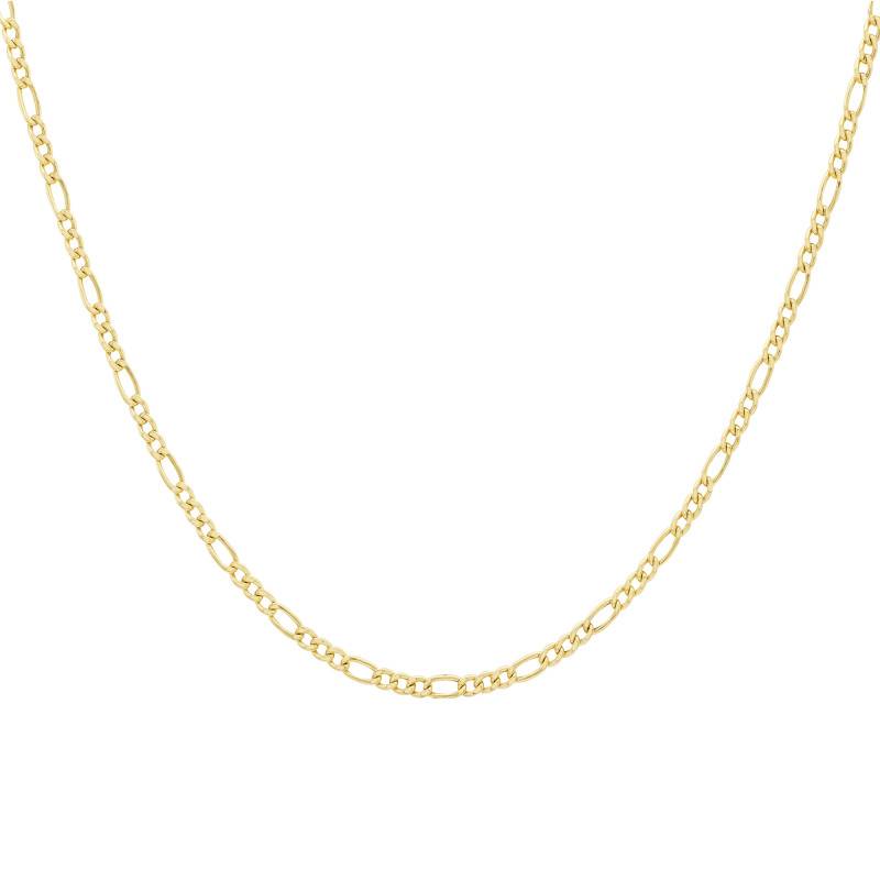 375/1000 Yellow Gold Figaro Chain, Length 51 cm, Width 2,90 mm - Manillon