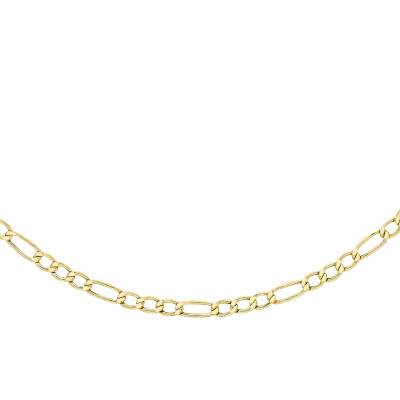 375 Yellow Gold Figaro Chain, Length 41 cm, Width 2.50 mm - Manillon