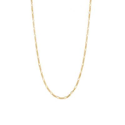 375/1000 Yellow Gold Figaro Chain, Length 41 cm, Width 1,80 mm - Manillon
