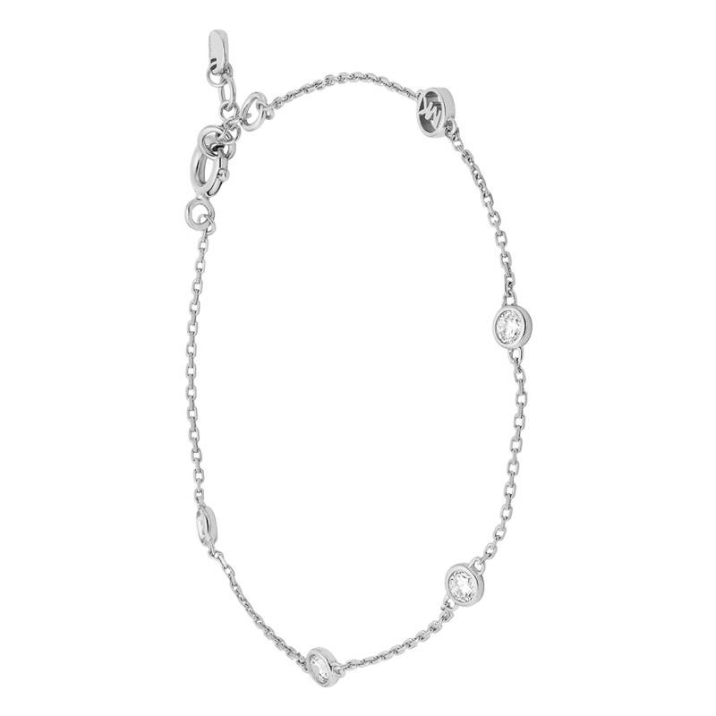 Kors Brilliance 925 Silver & Zirconium Oxide Cable Chain Bracelet - Michael Kors