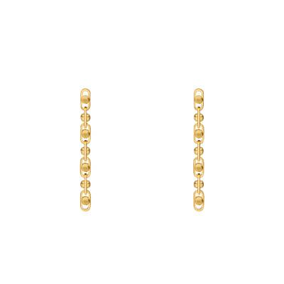 Boucles d'oreilles Pendantes Astor Link, Argent Plaqué Or Jaune - Michael Kors