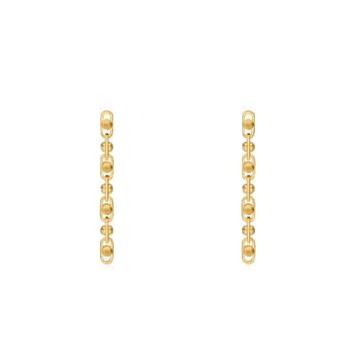 Astor Link Drop Earrings in Yellow Gold-Plated Silver - Michael Kors