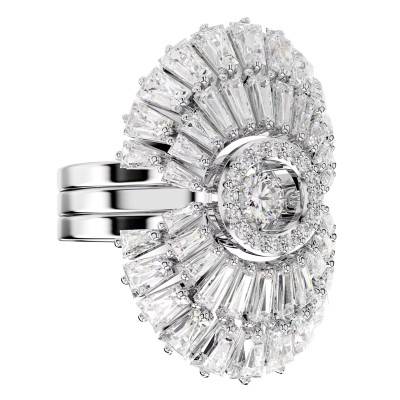 Bagues Idyllia, Métal Rhodié & Cristaux Blancs - 5680290 - Swarovski