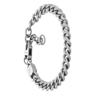 Bracelet Gourmette Harlow en Acier, Longueur 16,50 cm, Largeur 10,00 mm - Fossil