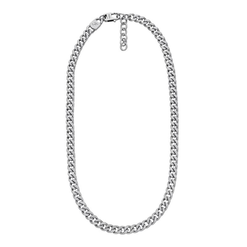 "Harlow Curb Chain Necklace in Steel, Length 50,80 cm" - Fossil
