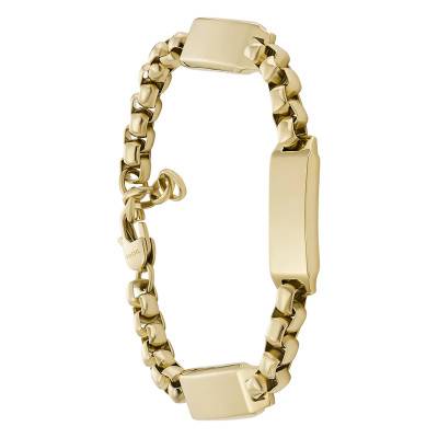 "Drew Gold-Tone Steel Bracelet, Length 20,30 cm à 22,80 cm, Width 27 mm" - Fossil