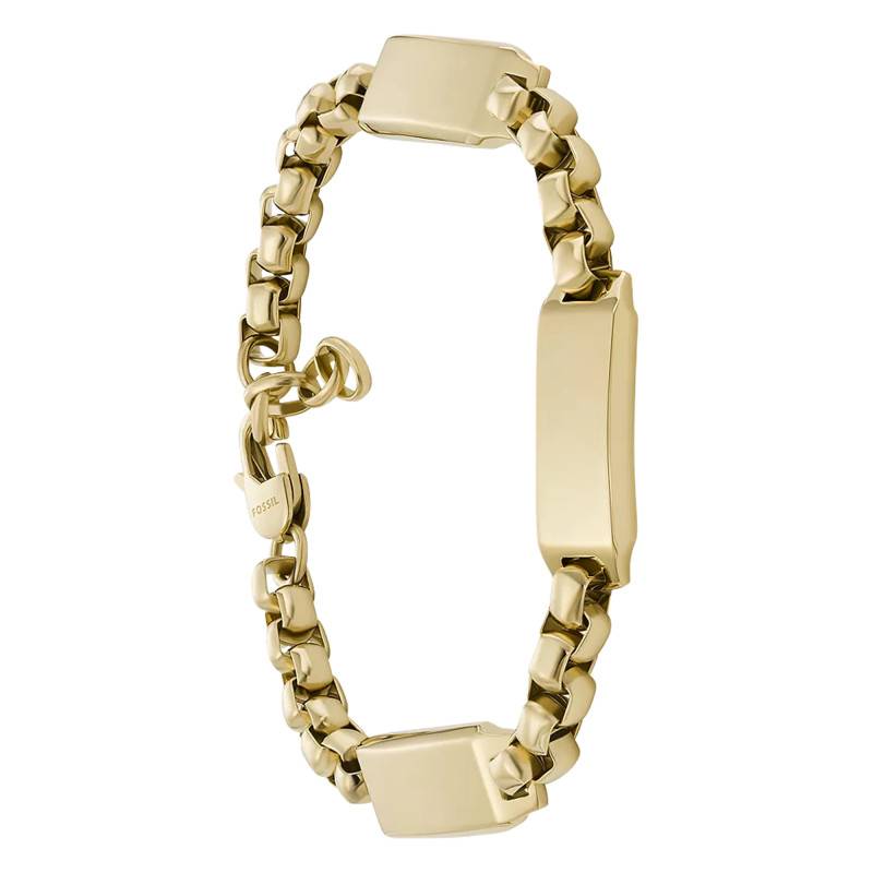 "Drew Gold-Tone Steel Bracelet, Length 20,30 cm à 22,80 cm, Width 27 mm" - Fossil