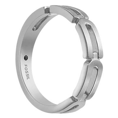 Bague Chaîne Héritage D-Link en Acier - Fossil