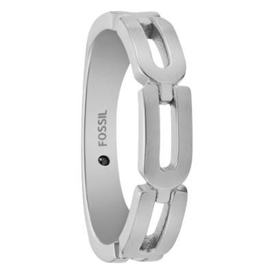 Bague Chaîne Héritage D-Link en Acier - Fossil
